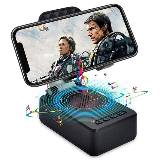 Mobile Cell Phone Stand Holder with Bluetooth Speaker HD Portable Wireless Speaker Adjustable Tablet Desktop Live Lazy Bracket - Big Ass Store