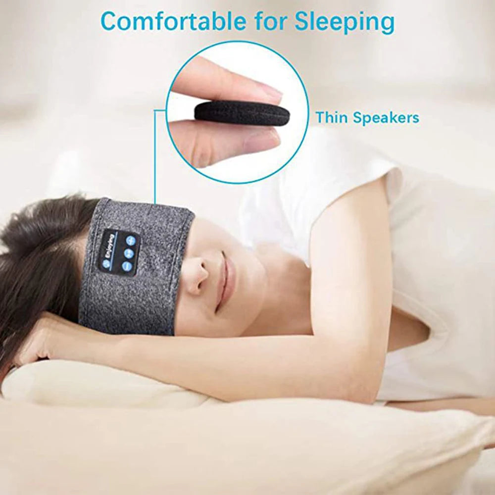 Bluetooth Sports Sleeping Headband & Wireless Music Eye Mask Supports Quality Sleep