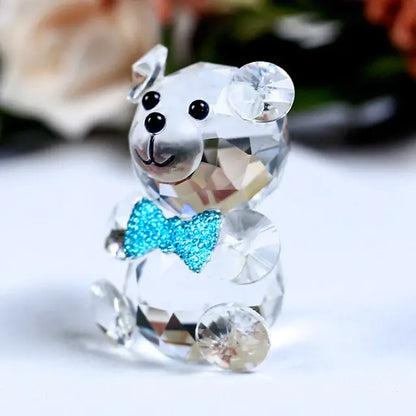 Romantic Bear Crystal Figurine - Big Ass Store