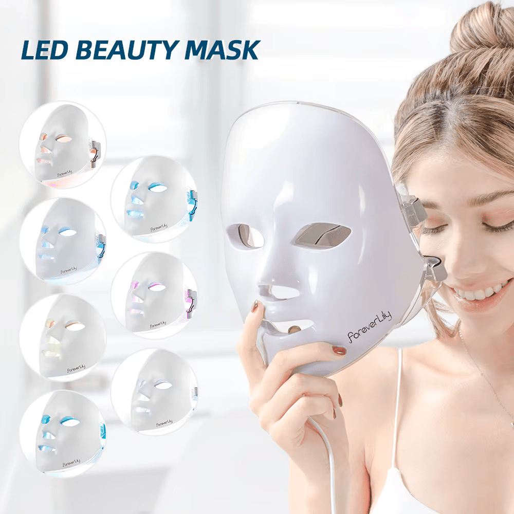 Foreverlily LED Facial Mask – Advanced Light Therapy for a Radiant Glow - Big Ass Store