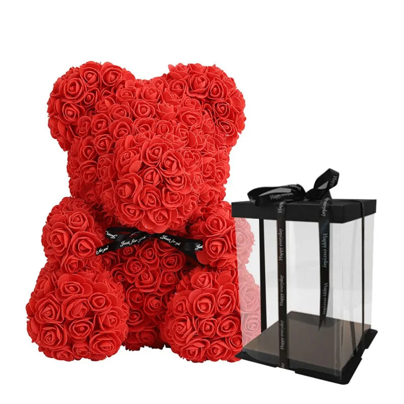 9" Rose Teddy Bear Valentine's Gift For Your Special Someone! - Big Ass Store