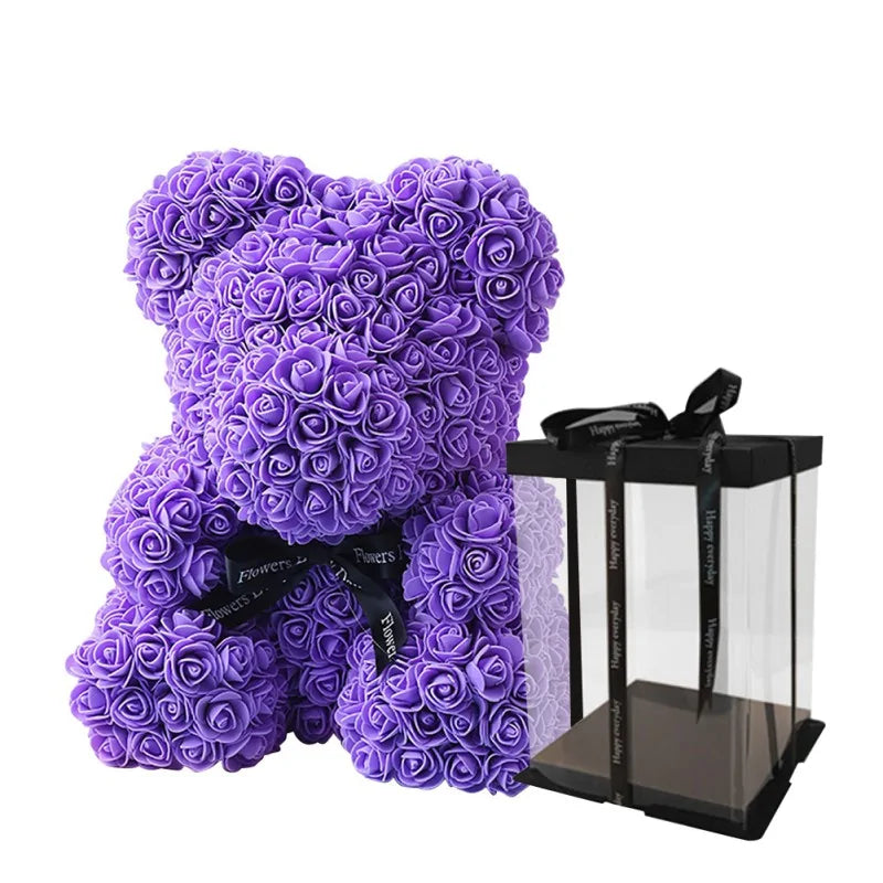 9" Rose Teddy Bear Valentine's Gift For Your Special Someone! - Big Ass Store