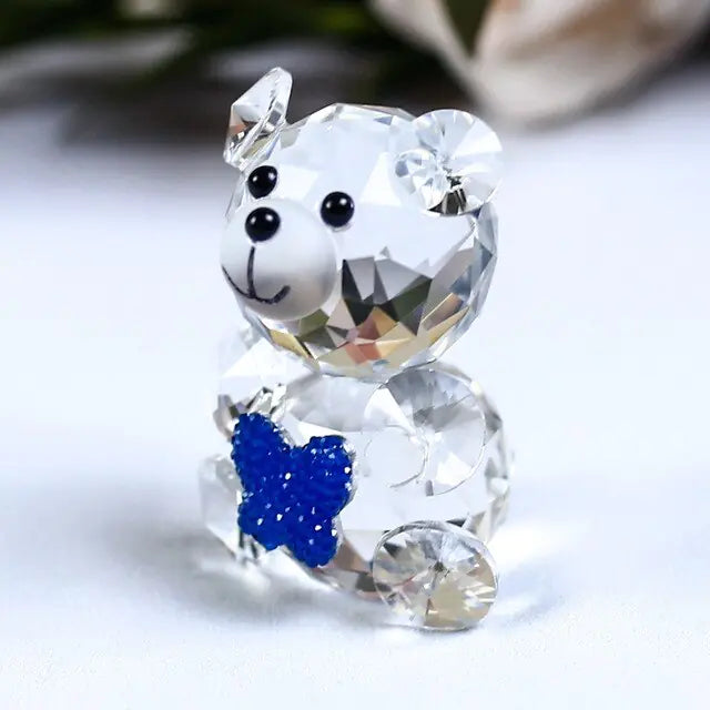 Romantic Bear Crystal Figurine - Big Ass Store