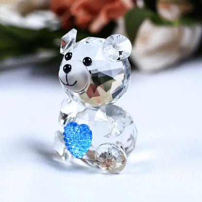 Romantic Bear Crystal Figurine - Big Ass Store